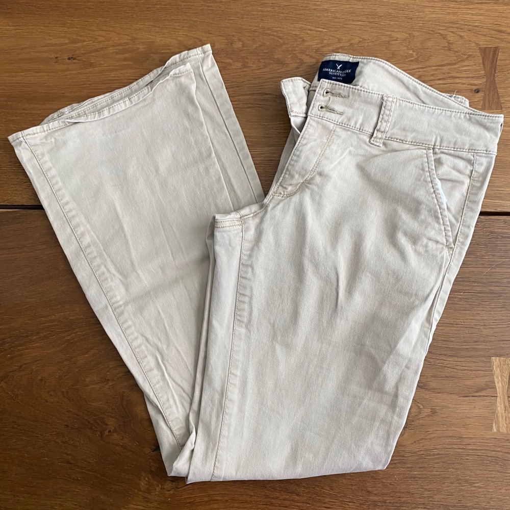 Khaki American Eagle Pants | 6 Regular